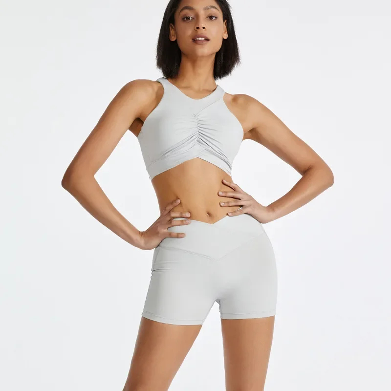 2026 Yoga Sets Female 'S Crop  - Head Gear Running review and price