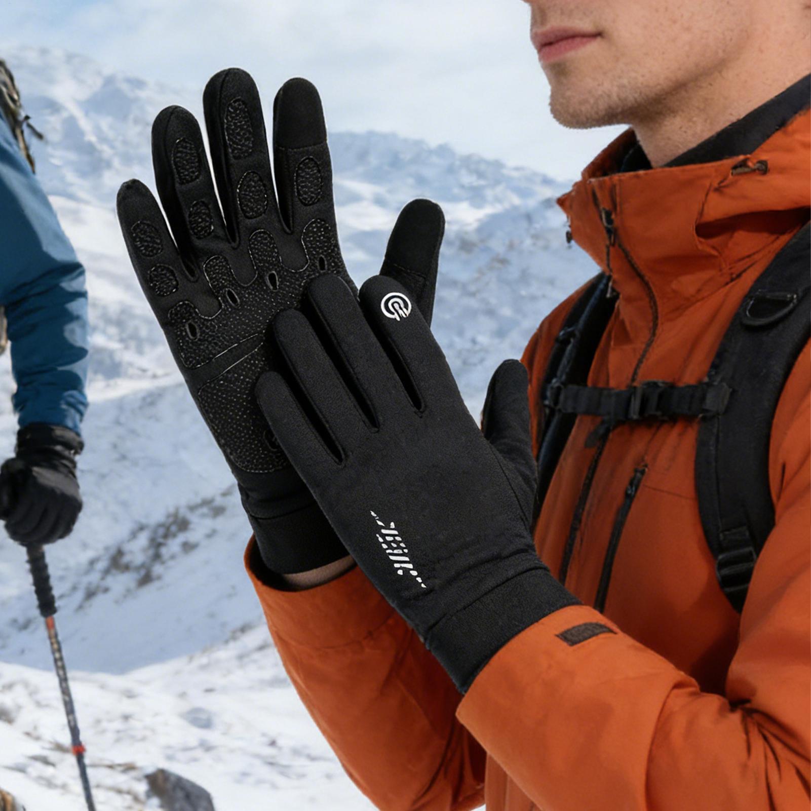 Warm Biking Gloves Full Finger - Running Gear In Snow review and price