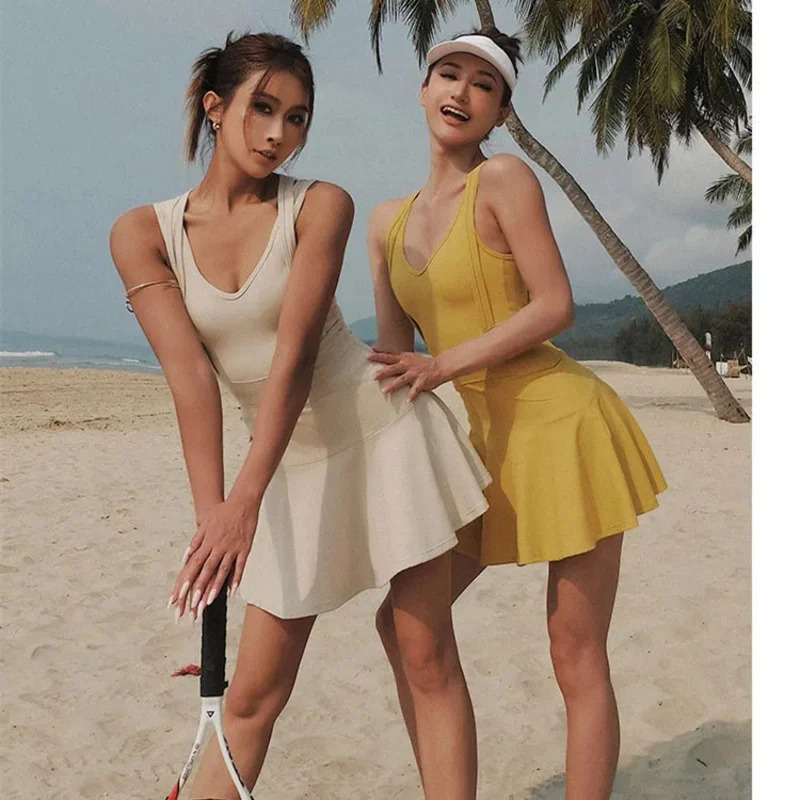 Tennis Dress Female Sleeveless - Head Gear Running review and price
